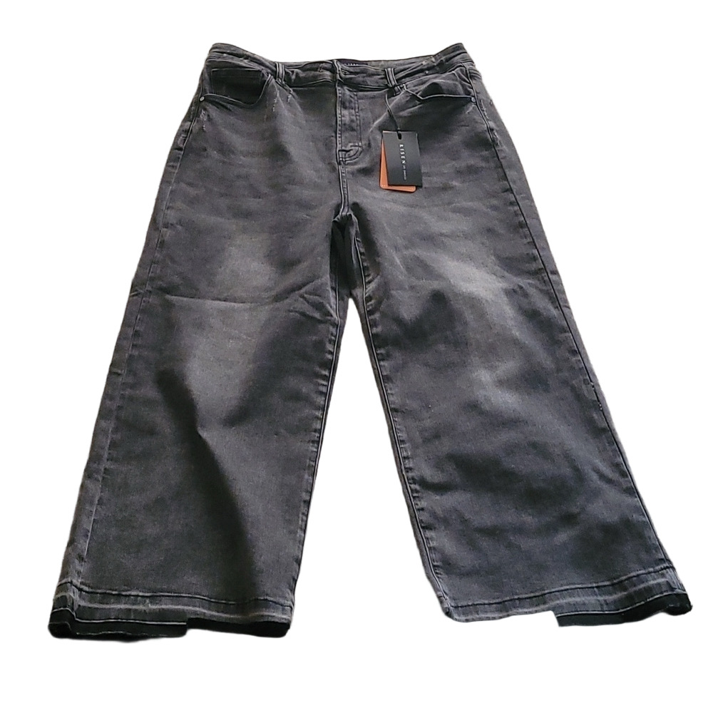 Risen LA High Rise Wide Crop Jeans SIZE 15/32W